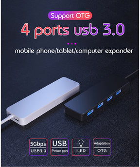 EDWIN USB3.0 splitter HUB one drag four ports docking station