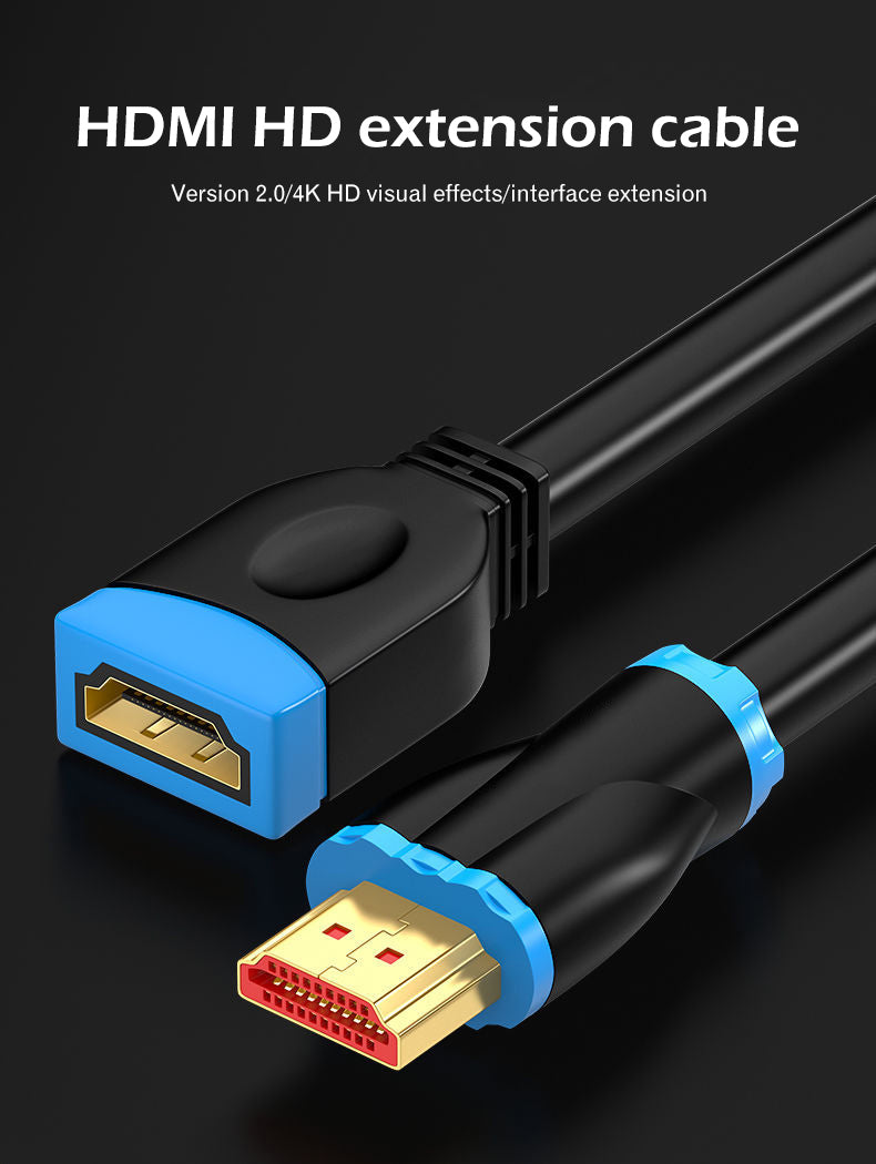 EDWIN 1m male to female gold plated data converter 4k 2.0 hdmi cable