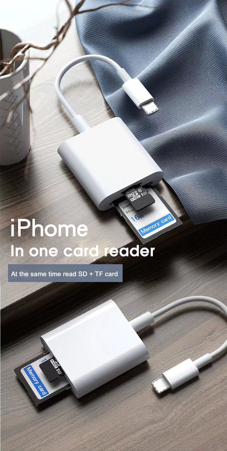 EDWIN otg sd tf Read the pictures 2 in 1 hub adapter card readers for macbook Mobile phone camera