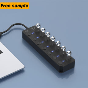 EDWIN dual multifunctional  adapter 7 in 1 usb 3.0 hub