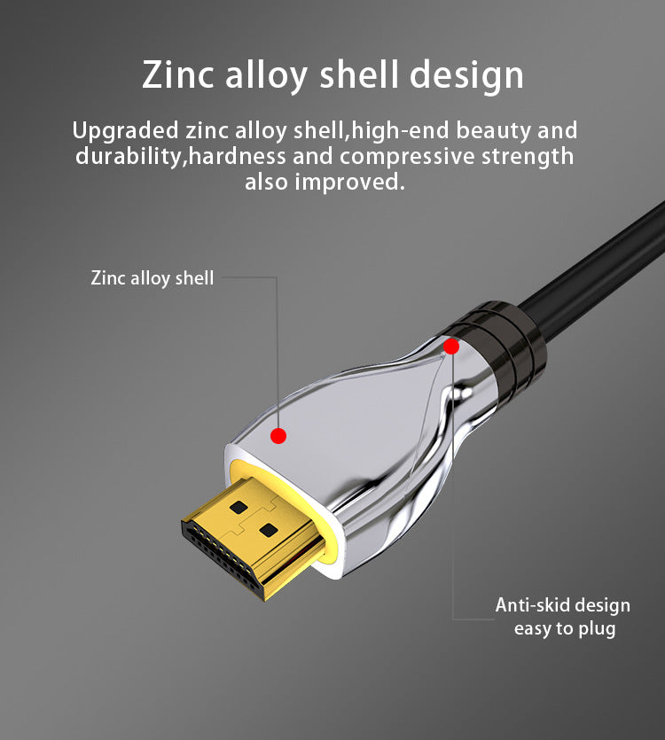 EDWIN zinc alloy support hdtv male to male 1m high speed 4k 2.0 hdmi cable