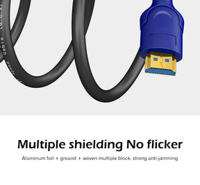 EDWIN gold-plated 1m 1.5m 4k 2.0 hdmi blue hd data cable