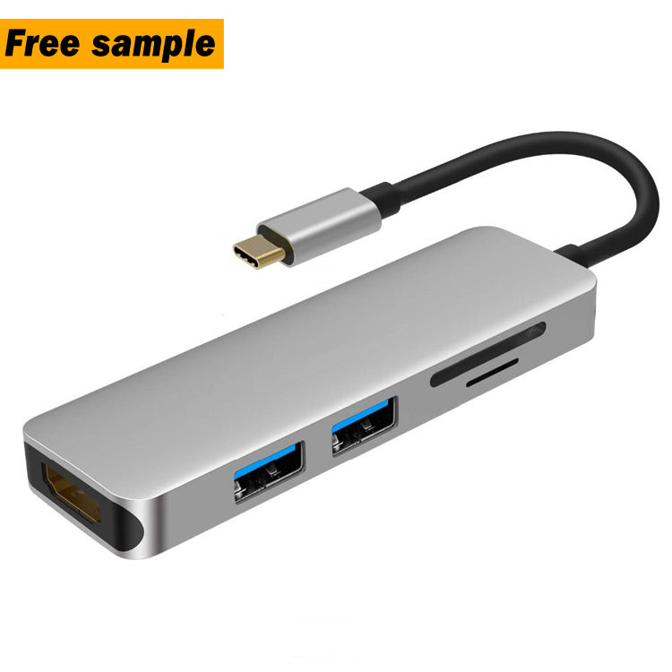 EDWIN fast charger type c port usb-c 5 in 1 splitter usb hub 3.0 5 ports