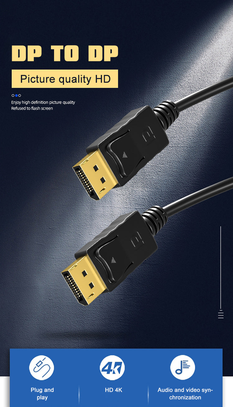 EDWIN displayport 32Gpbs 120HZ 2m 3m 1.8m male 4k 1.2 dp cable