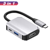 EDWIN otg to hdmi 3.0 pd type c 3 in 1 5gbps 4k 30hz usb hub for macbook pro