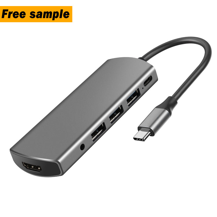 EDWIN portable pd 3.0 6 in 1 usb type c hub adapter with 4k hdtv for macbook