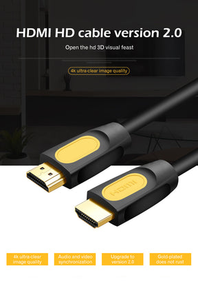 EDWIN support hdtv hd video cables 24K gold plated 4k 60Hz 2.0 hdmi cable 18Gbps