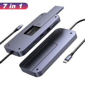 EDWIN ssd 4k sd tf pd 7 in 1 usb type c hub for macbook pro dell xps ipad