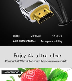 EDWIN zinc alloy support hdtv male to male 1m high speed 4k 2.0 hdmi cable