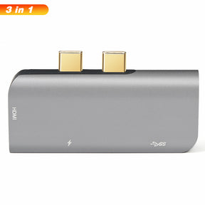 EDWIN hdmi pd 3.0 adapter 3 in 1 type-c usb hub for apple macbook