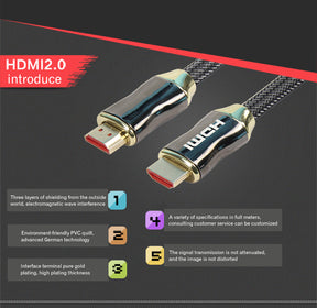 EDWIN 1m 2m 3m male to male high speed splitter 4k hdmi cable 2.0