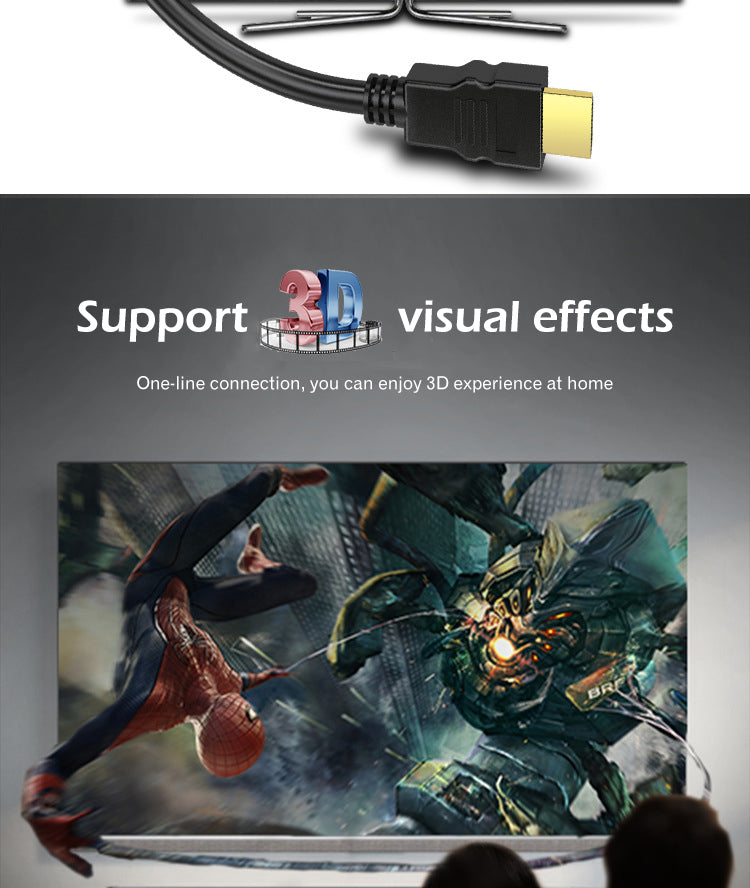 EDWIN 1m 1.5m 2m 4k 60Hz hdmi video splitter cable 2.0 for monitor