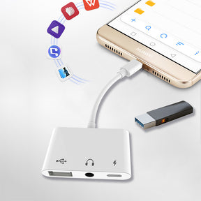 EDWIN usb audio pd adapte type-c 3 in 1 usb c hub for Mobile phone android system
