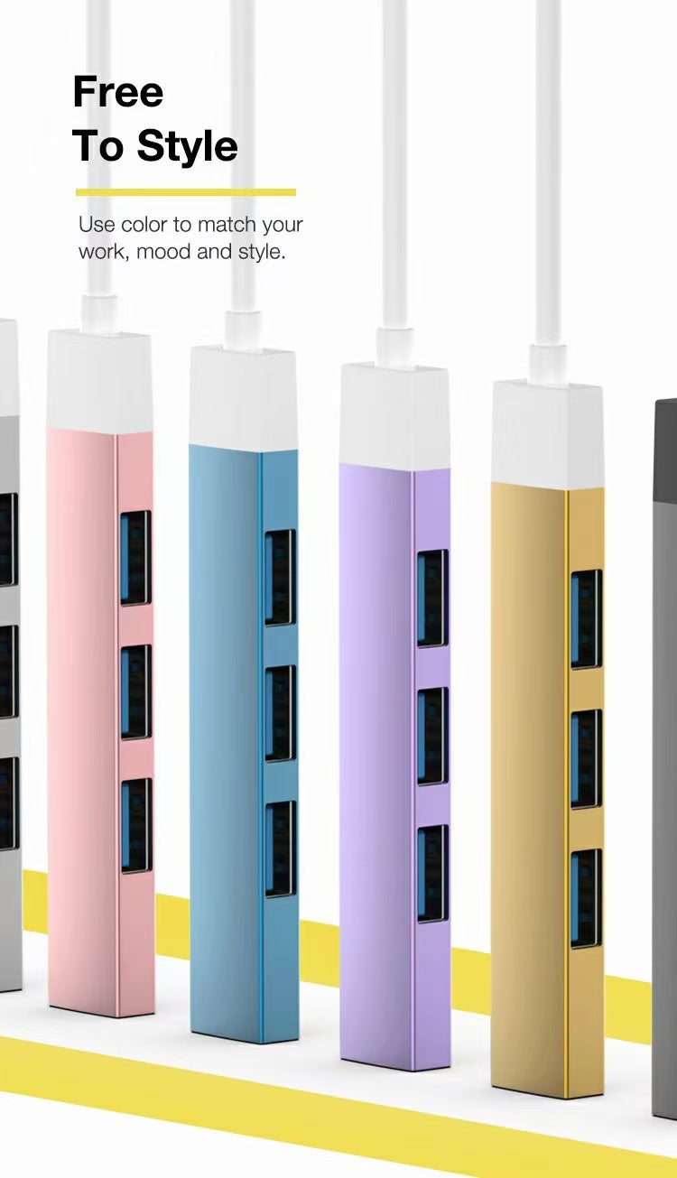 EDWIN 4 in 1 USB hub docking station splitter USB HUB 4 ports multi-function