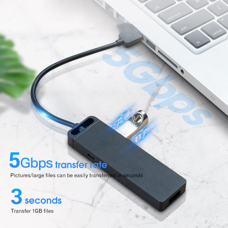 EDWIN usb splitter 3.0 with power interface high-speed 4-port HUB docking station