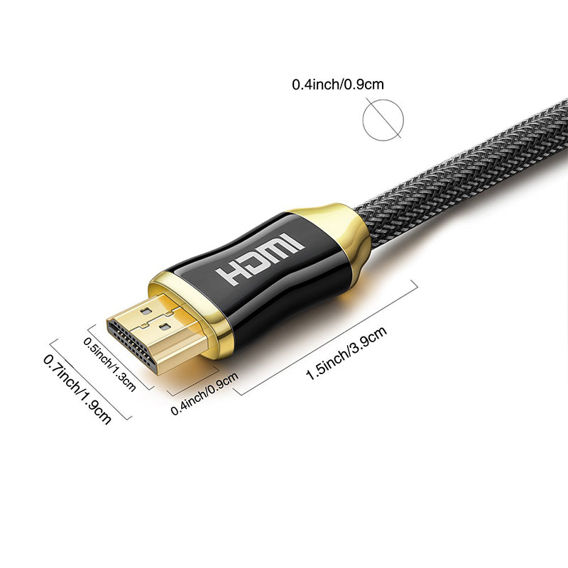 EDWIN high quality zinc alloy 1m 3m 5m high speed 60hz 2.0 4k UHD hdmi cable