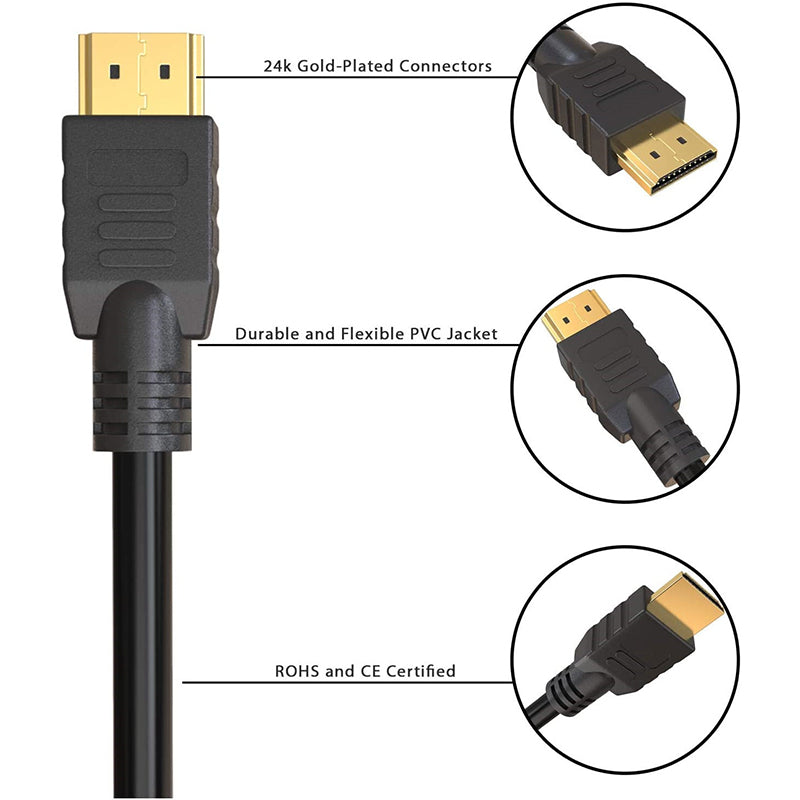 EDWIN gold plated data converter 18Gbps ultra 4k 2.0 1m hdmi cable for computer