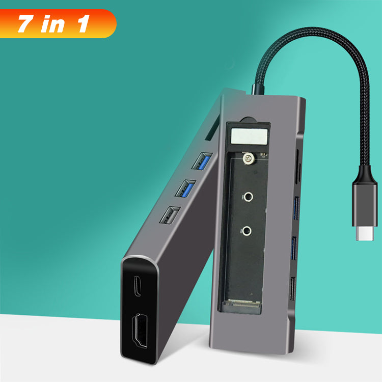 EDWIN pd 3.0 m.2 ssd hubs with hdmi pd usb type c docking hub 7 in 1