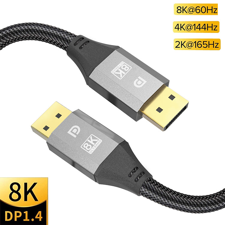 EDWIN 1.4 48Gpbs 120HZ 3m displayport 48 gbps c 8k hdtv male to dp cable