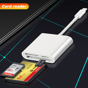 EDWIN memory sd tf cf 3 in 1 hub adapter Card readers for camera iPhone12 iPad Pro
