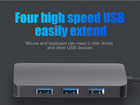 EDWIN USB3.0*4+PD charge high speed port usb hub 3.0 4 ports 5 in 1 type c hub