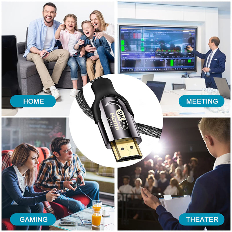 EDWIN 3d 2m av converter mhl to 8K 60HZ gold plated hdmi cable 2.1