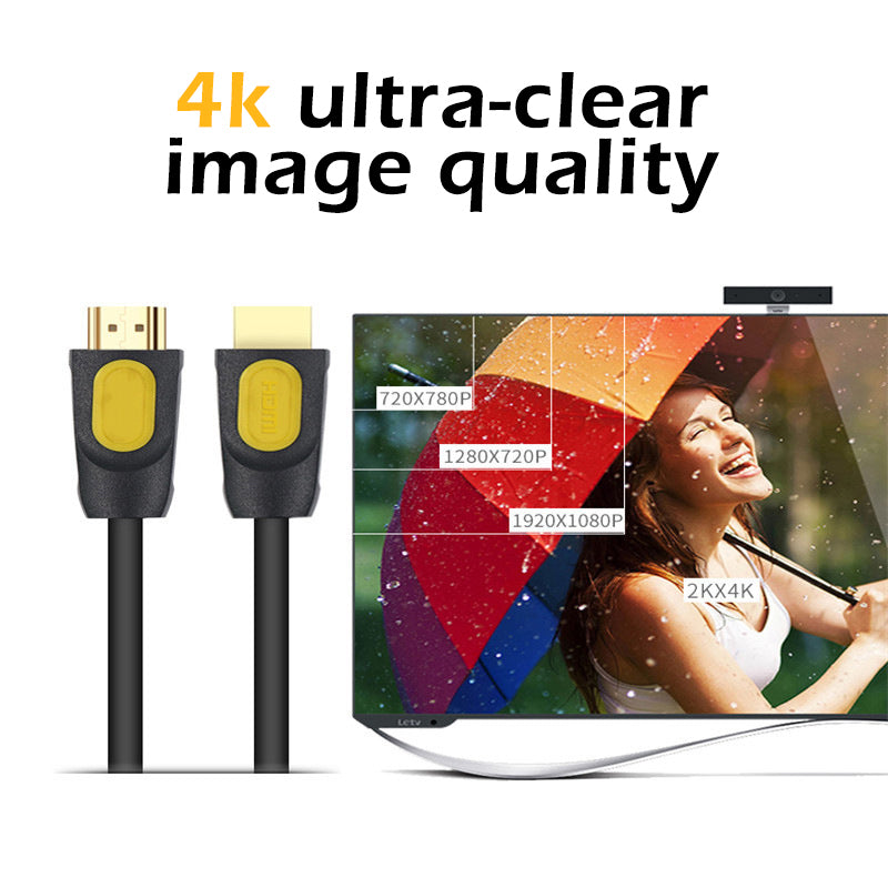 EDWIN support hdtv hd video cables 24K gold plated 4k 60Hz 2.0 hdmi cable 18Gbps