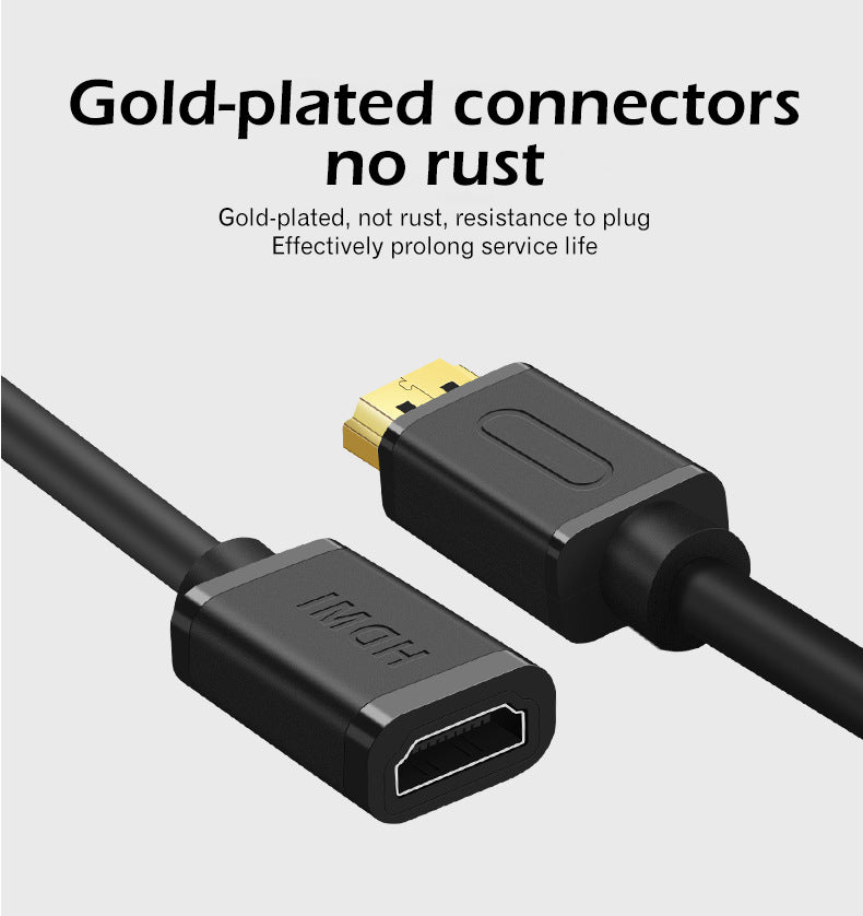 EDWIN male to female cables gold plated 4k 2.0 hdmi HD cable