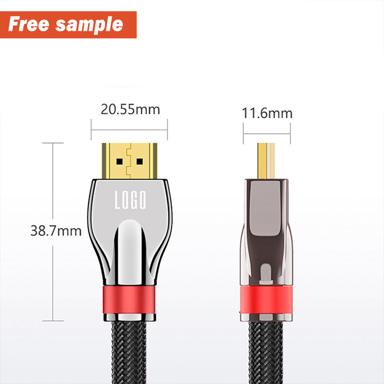 EDWIN high speed 48gbps uhd kabel 8k 60HZ 1m nylon braid hdmi cable 2.1